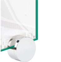 Soporte para Espejo 4 a 6 mm Zinc Cromado IM4071 - Imagen 2