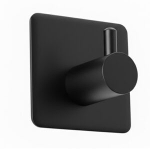 Percha adhesiva negro mate