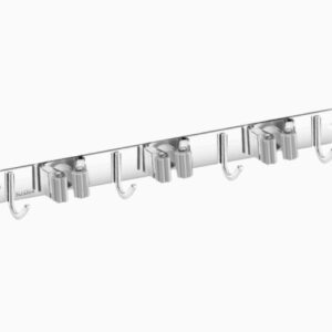 Soporte para escobas x3 con ganchos