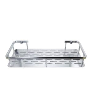 Estante rectangular para ducha aluminio anodizado natural