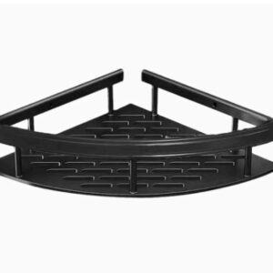 Estante esquinero para ducha aluminio anodizado negro